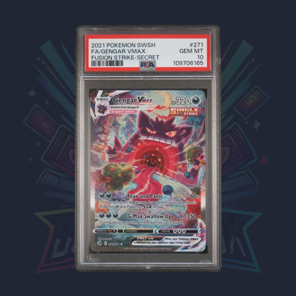 Gengar VMAX (Alternate Art Secret) 271/264 - PSA 10- Pokémon - Fusion Strike (swsh08)